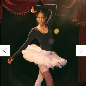 Free People Ribbed Long Sleeve Bodysuit